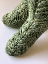Load image into Gallery viewer, Curling Fern Socks